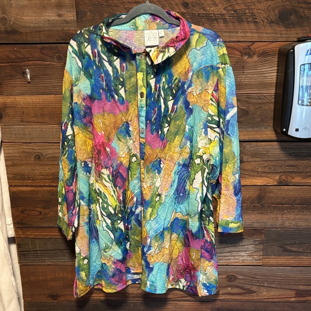 Parsley & Sage Multicolor Abstract Shirt